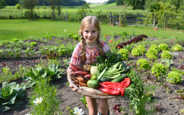 Image result for photos of kids with vegetables