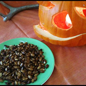 Roasted Pumpkin Seeds—Happy Halloween!