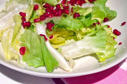 Escarole and Pomegranate Salad