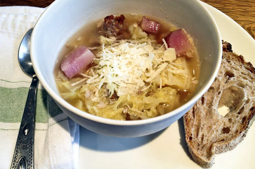 Sausage, Potato, and Cabbage Soup