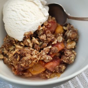 Quick and Yummy Basic Fruit Cobbler, This Time Peach!