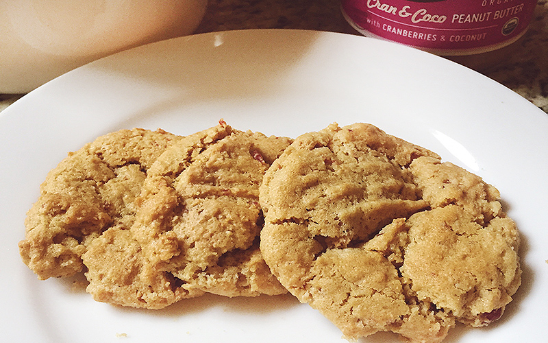 Cran and Coco Peanut Butter Cookies