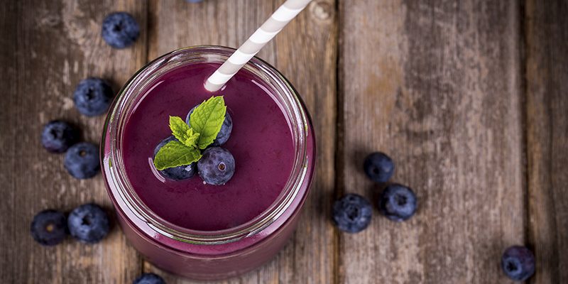 Clean Blueberry Detox Smoothie