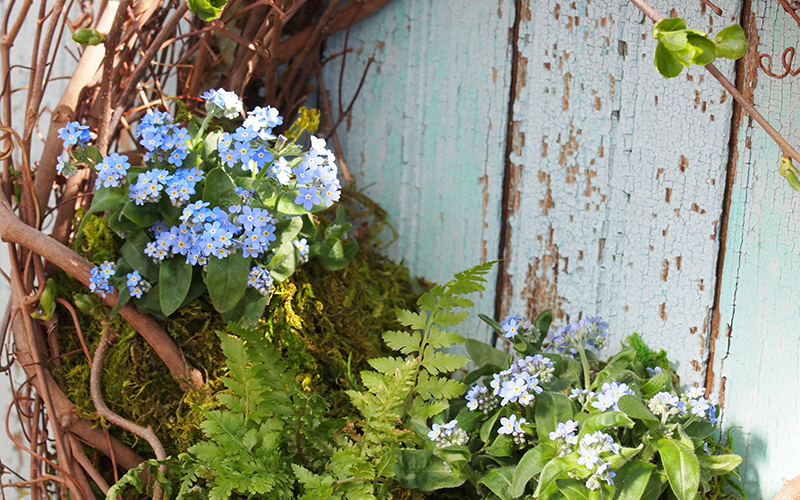 Spring Garden Wreath DIY