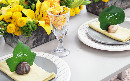 Summertime Entertaining Craft: DIY Natural Place Card Holders