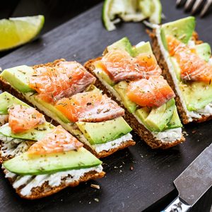 Smoked Salmon & Avocado Tartine