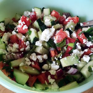 Shepherd’s Salad, Fresh from the Garden